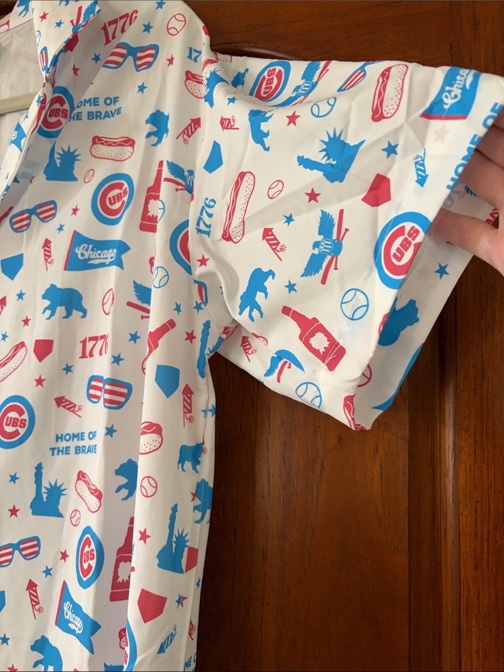 Chicago Cubs Jim Beam Short Sleeve Button Down Hawaiian Shirt -Adult Size XL New - Picture 3 of 12